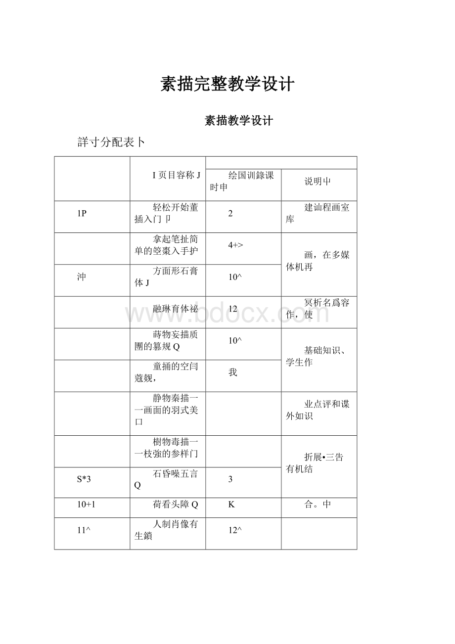 素描完整教学设计.docx_第1页