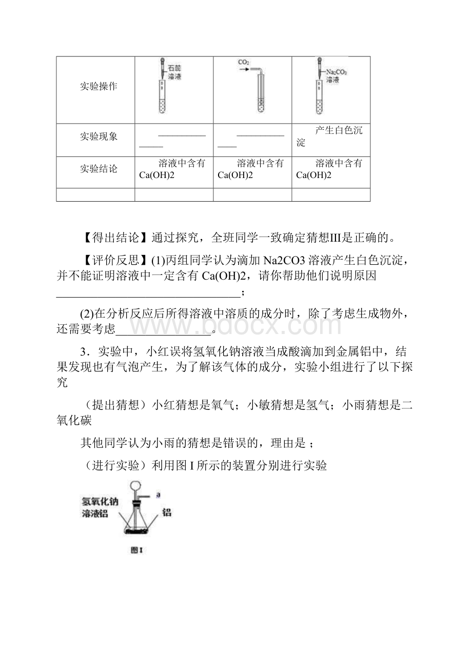 北京市名校中考化学探究题大全100题.docx_第3页