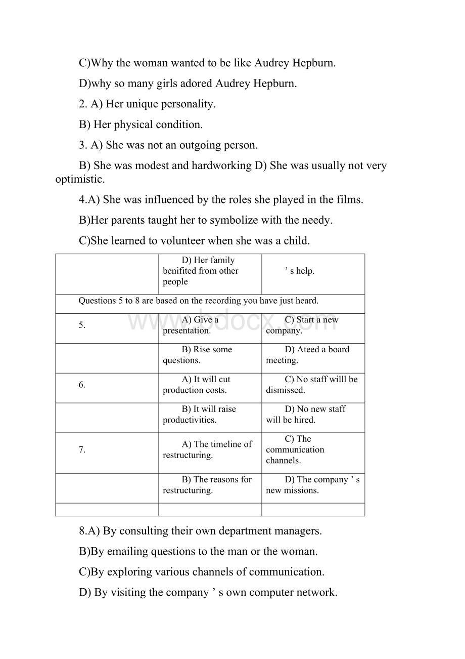 完整版CET6六级第二套真题+答案.docx_第2页