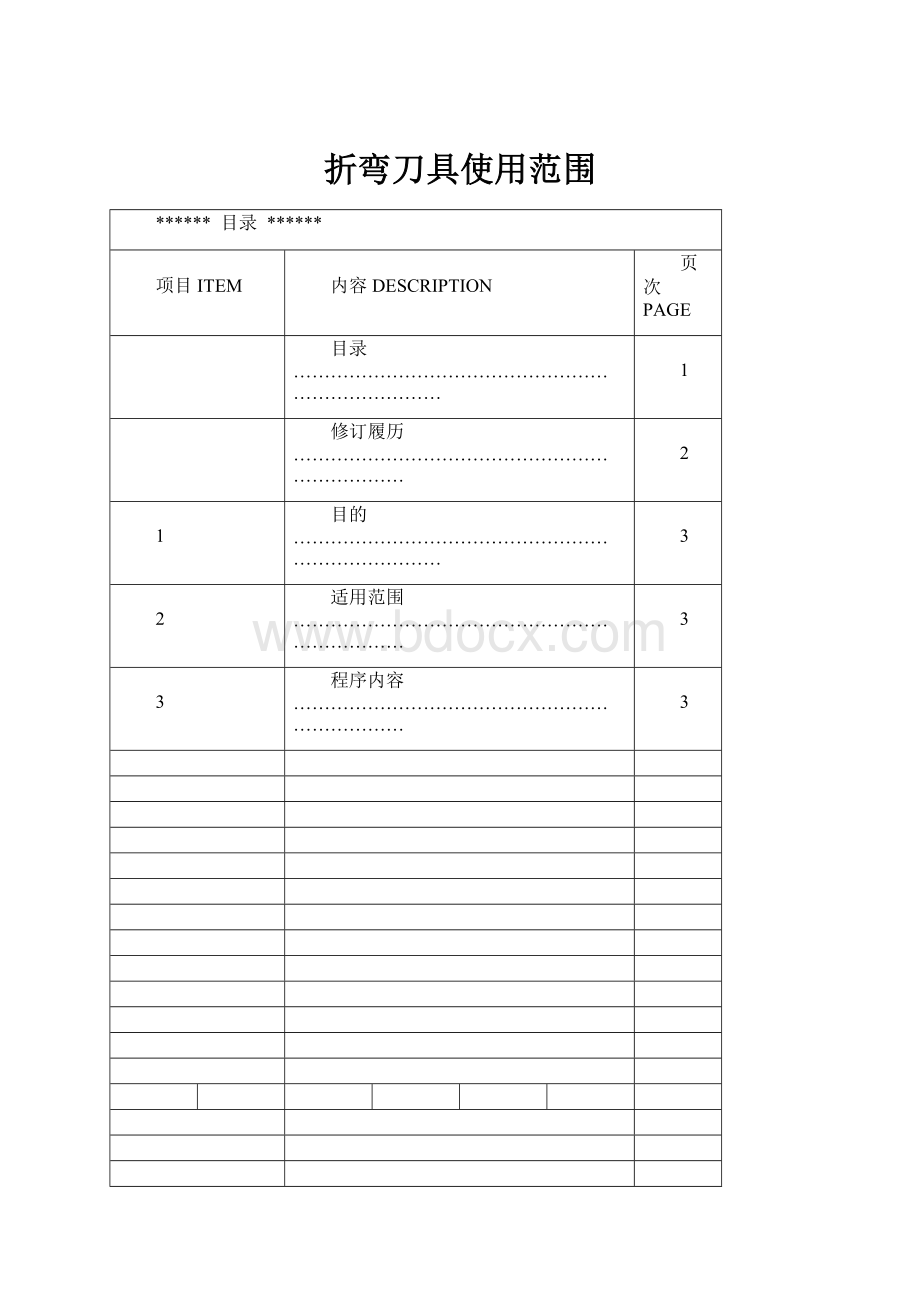 折弯刀具使用范围.docx