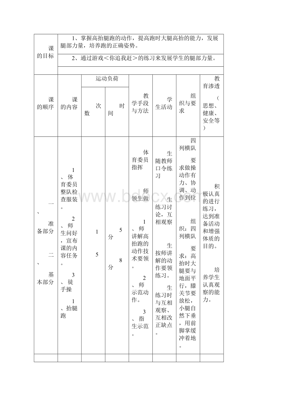 五年级上册体育教案人教版.docx_第3页