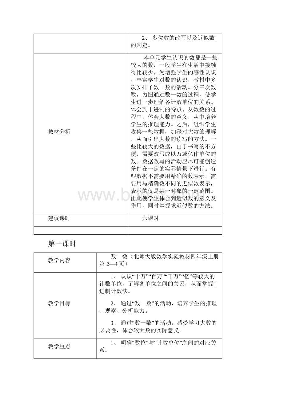 北师大版小学数学第七册表格式教案.docx_第2页