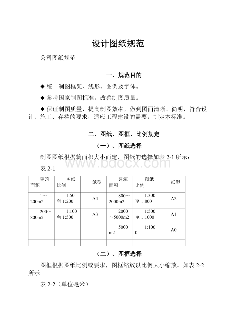 设计图纸规范.docx