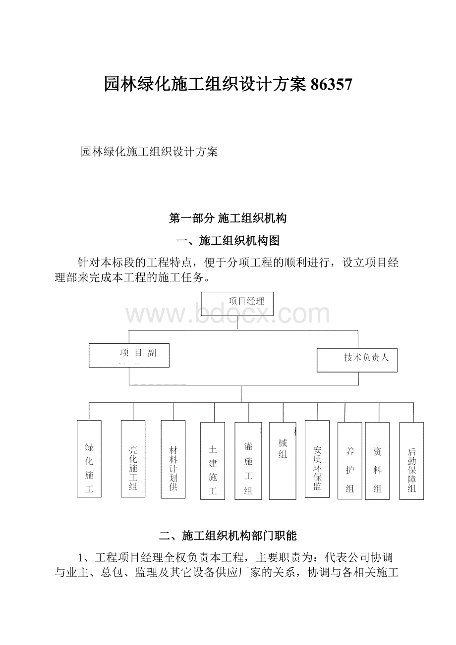 园林绿化施工组织设计方案86357.docx_第1页