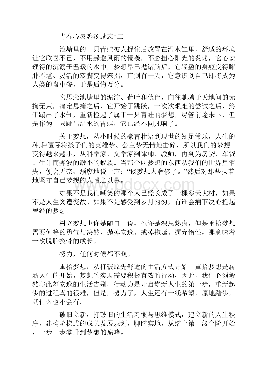 青春心灵鸡汤励志文章精选五篇.docx_第3页