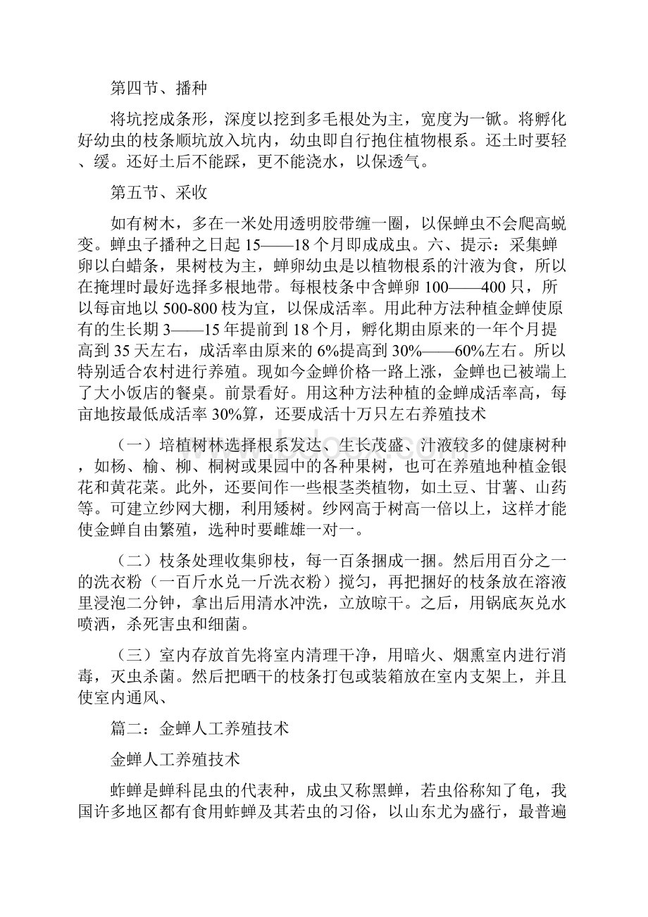 金蝉的生活习性金蝉的种植方法.docx_第3页