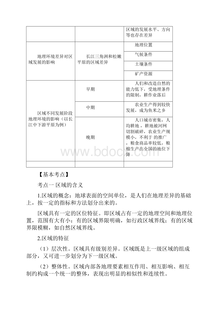 学案地理人教新课标版必修三第一章第1节地理环境对区域发展的影响.docx_第2页