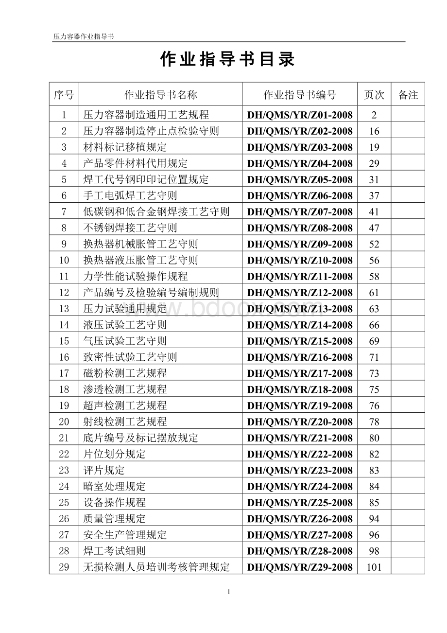 压力容器作业指导书.doc_第1页