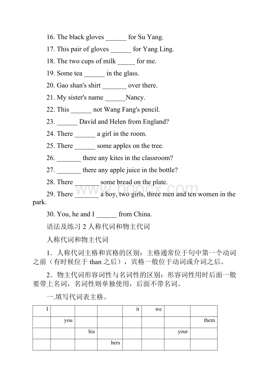 小学五年级英语语法以及份练习题.docx_第2页