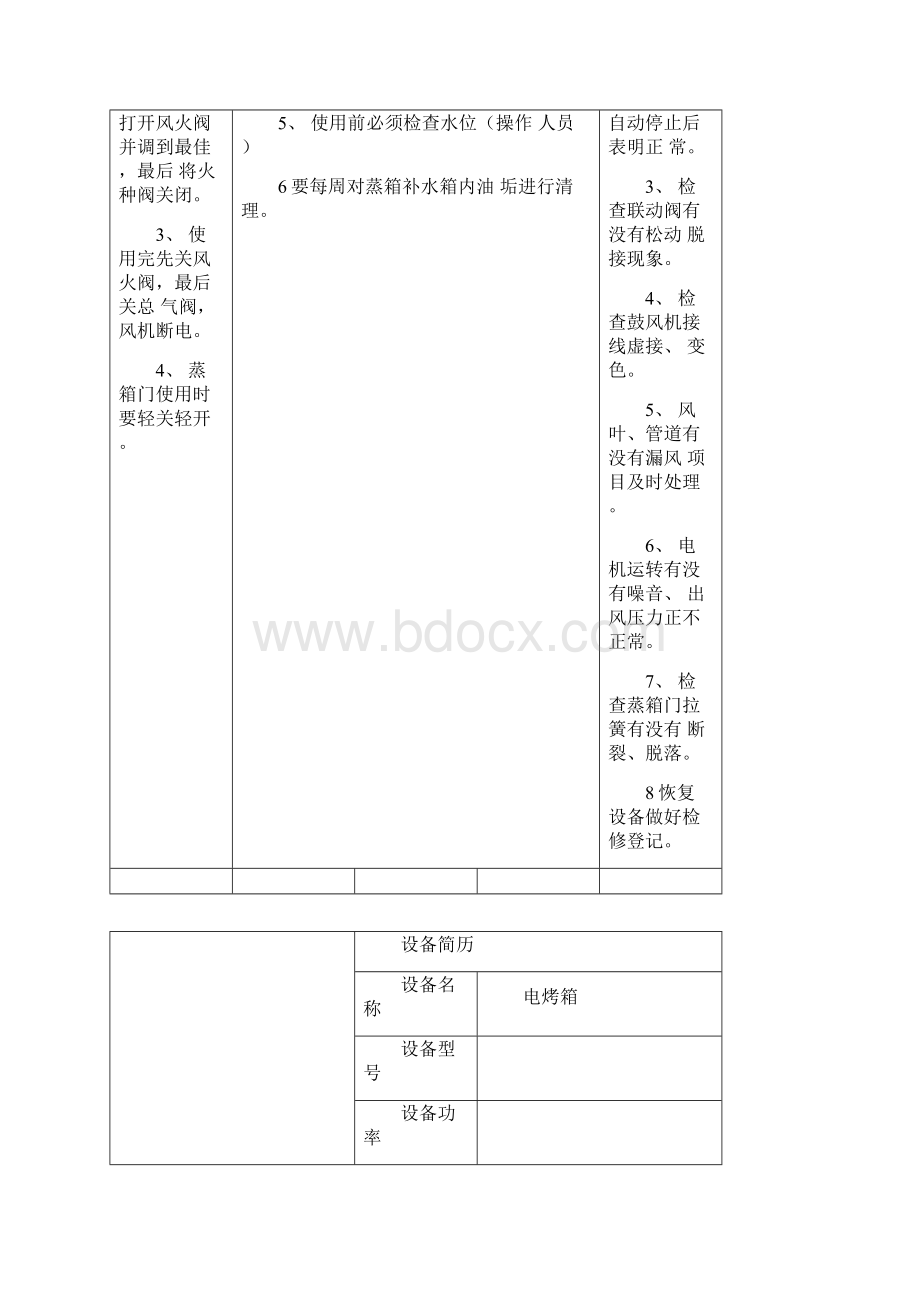 厨房设备档案表.docx_第2页