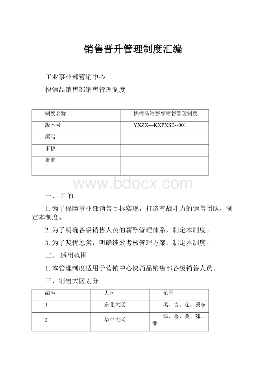 销售晋升管理制度汇编.docx