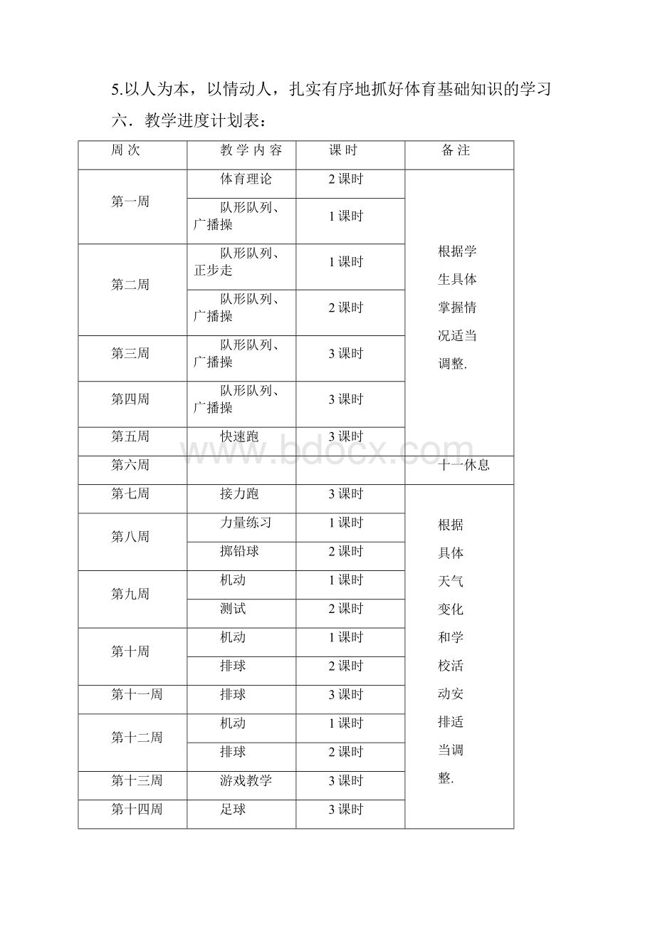 体育与健康教学计划.docx_第3页