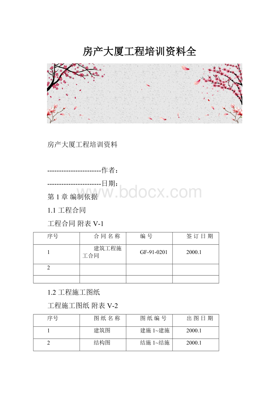 房产大厦工程培训资料全.docx_第1页