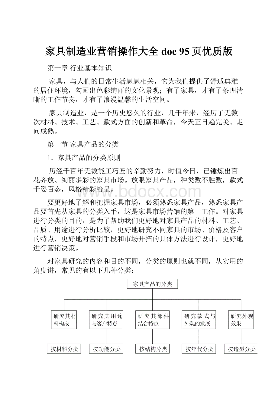 家具制造业营销操作大全doc 95页优质版.docx