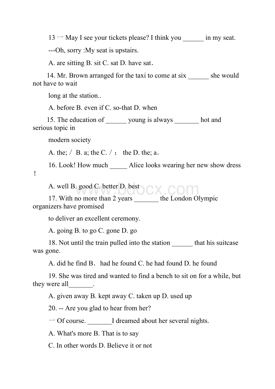 四川省自贡市届高三英语二诊试题解析版 精品.docx_第3页