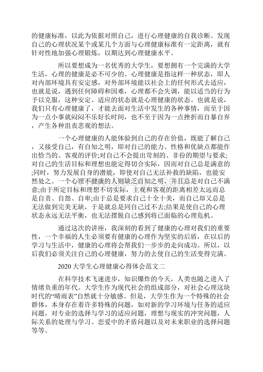 大学生心理健康心得体会范文.docx_第2页