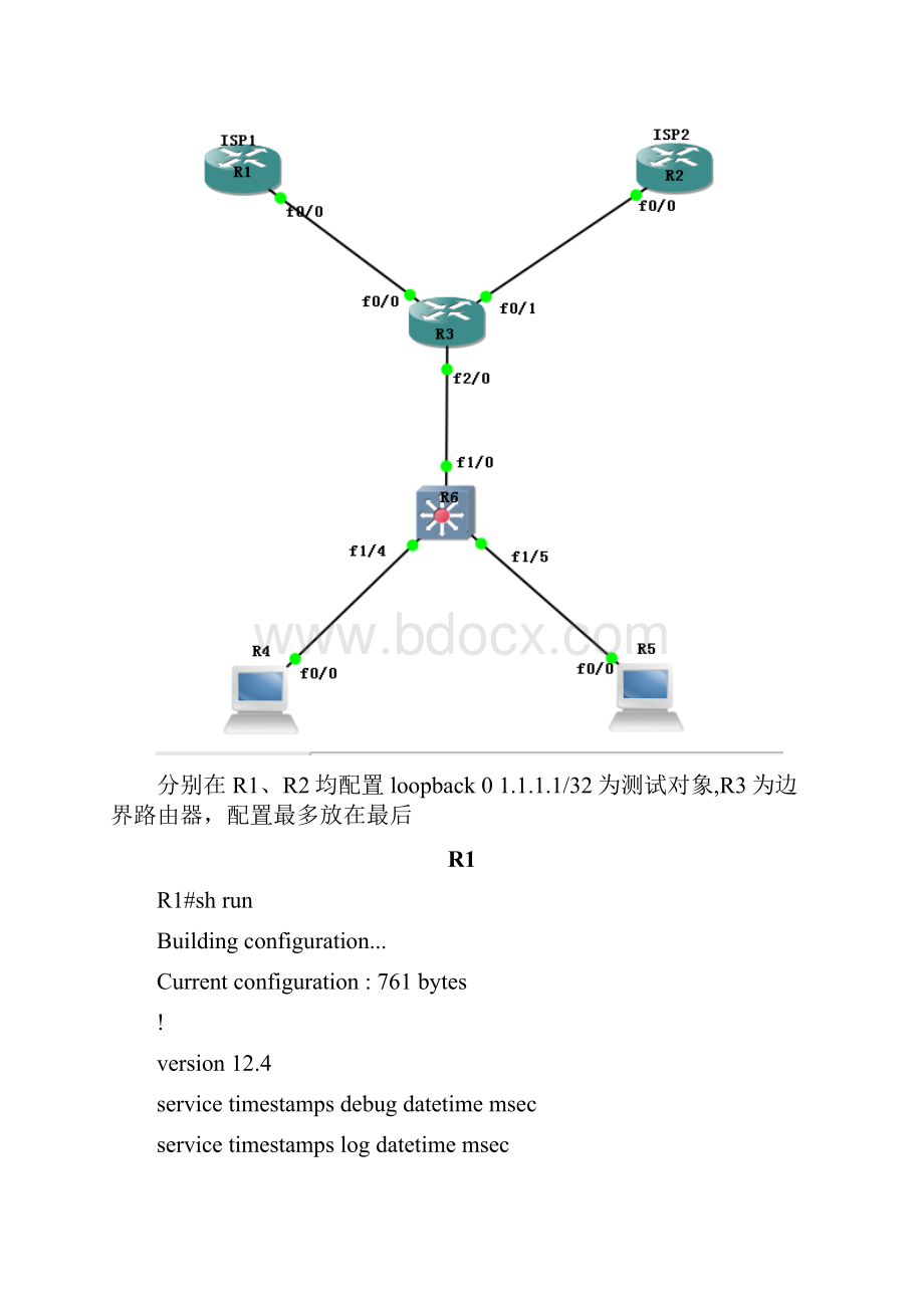 路由器双出口负载分担并NAT及互为备份.docx_第2页