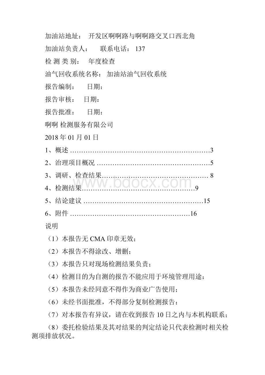 加油站油气回收竣工检测典型报告样本.docx_第2页