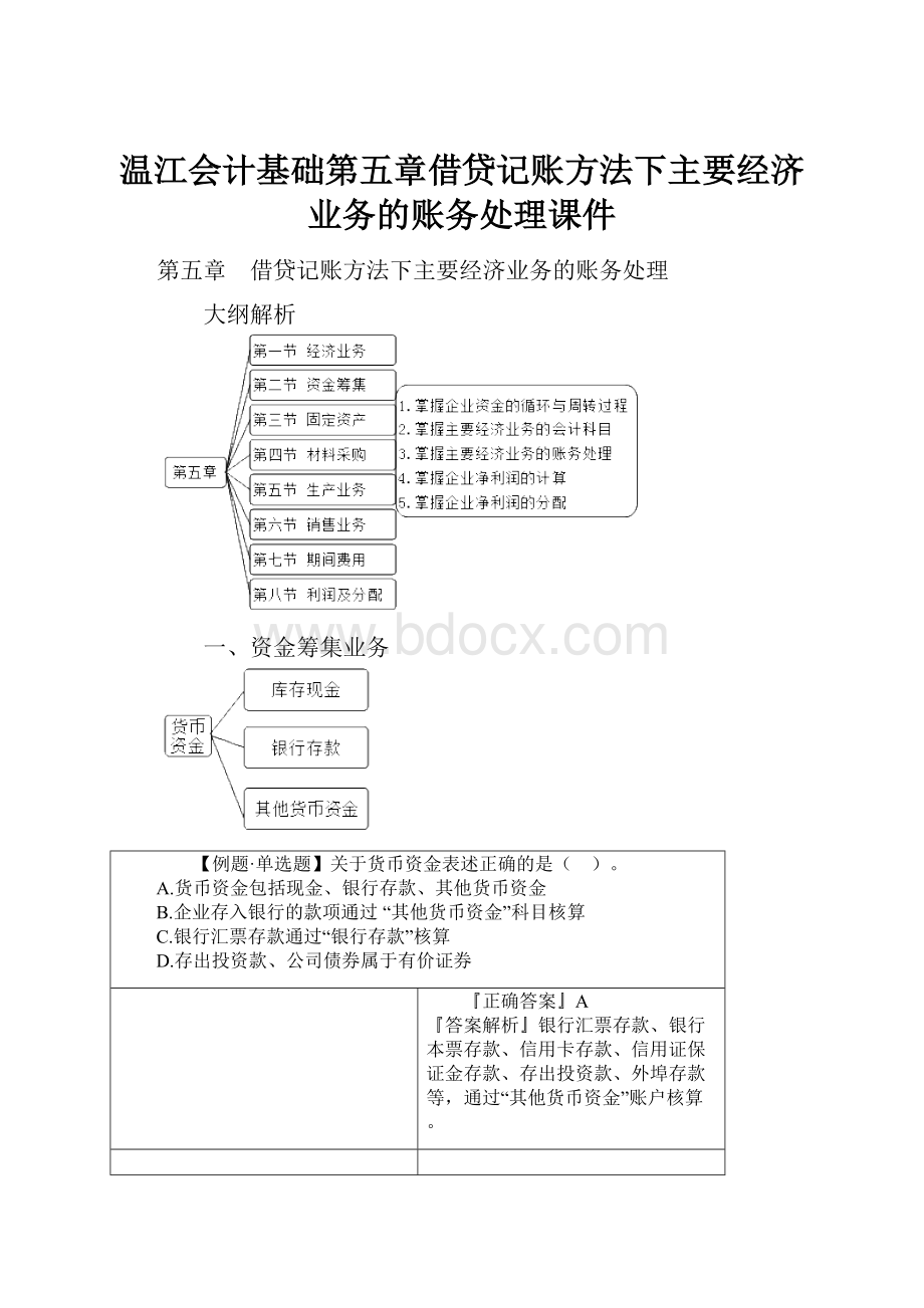 温江会计基础第五章借贷记账方法下主要经济业务的账务处理课件.docx