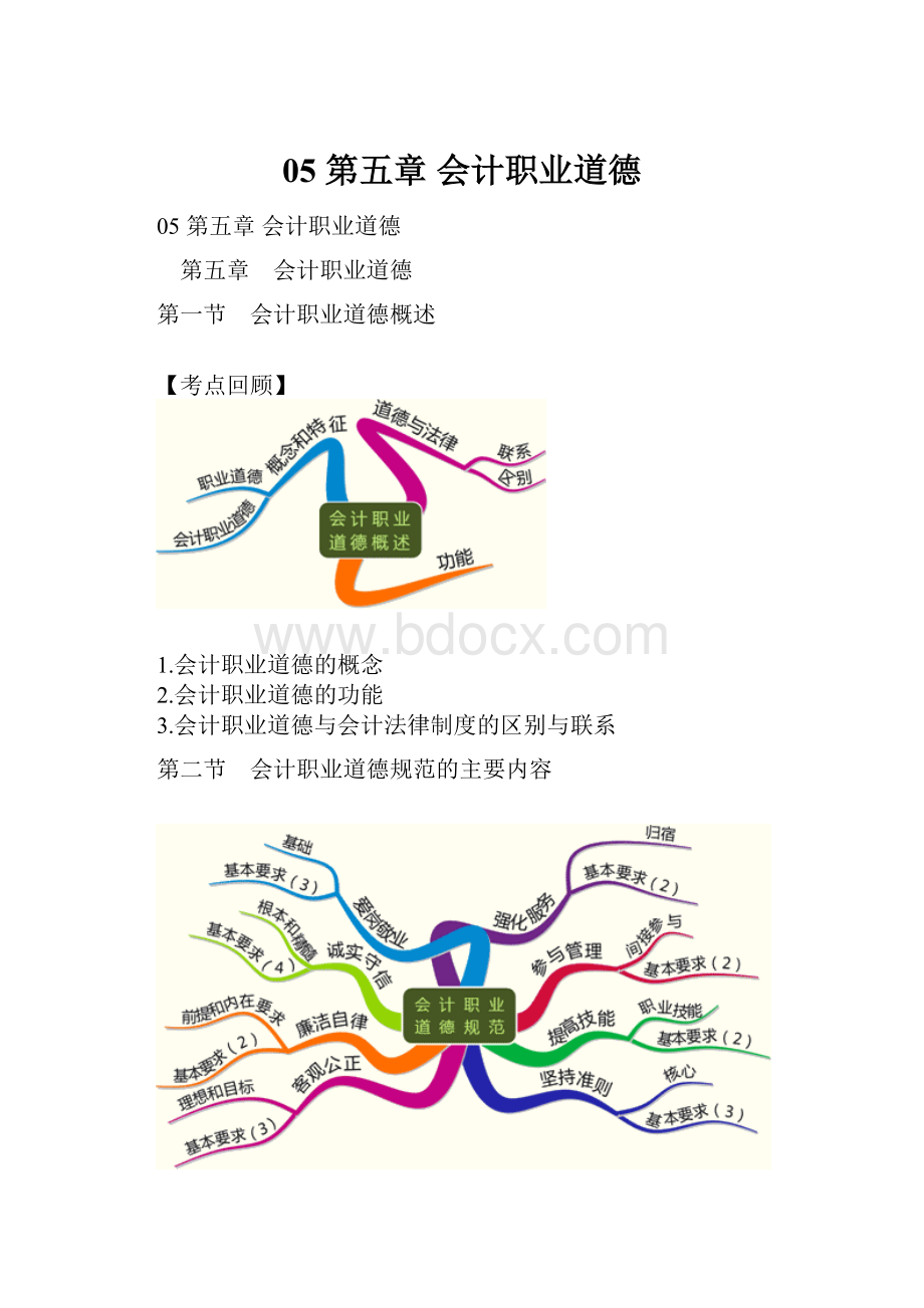 05 第五章 会计职业道德.docx