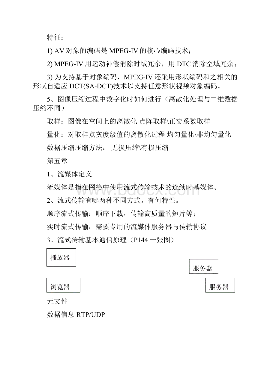 南邮多媒体通信技术复习考试大纲重点资料.docx_第3页