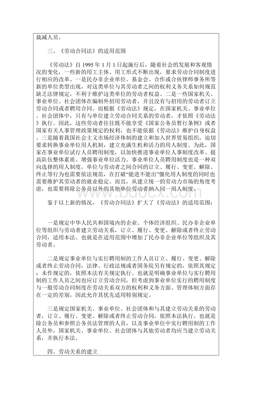 中华人民共和国劳动合同法宣传提纲模板.docx_第3页