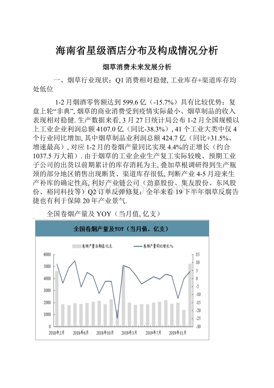 海南省星级酒店分布及构成情况分析.docx_第1页