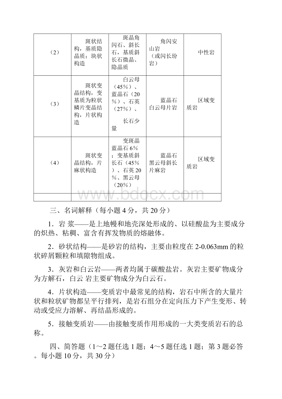 岩石学真题整理.docx_第3页