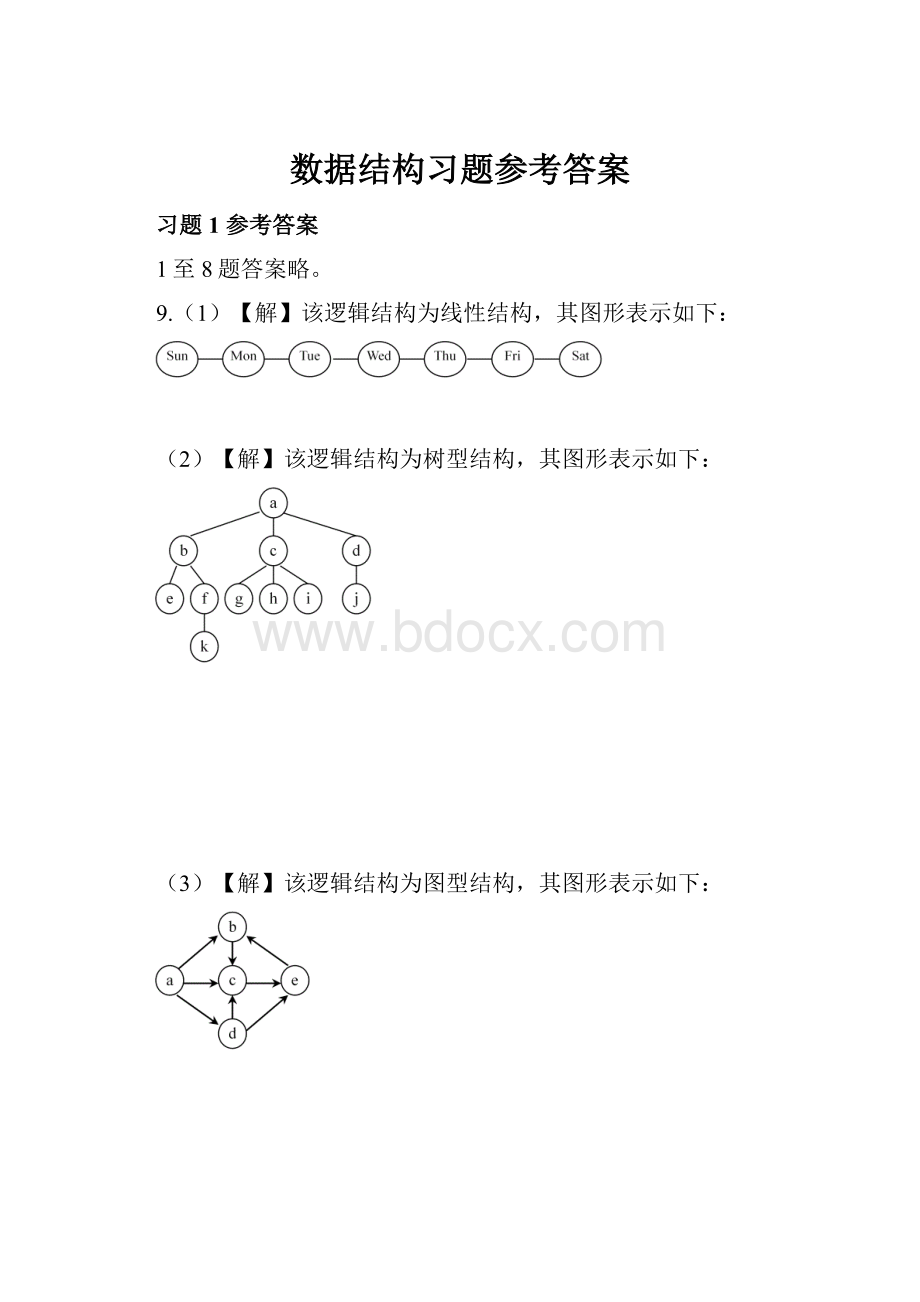 数据结构习题参考答案.docx