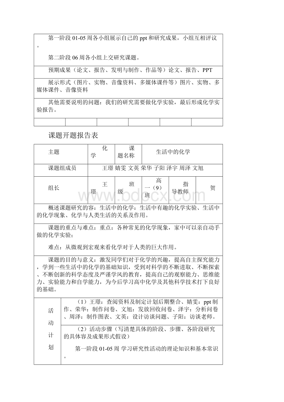 生活中的化学研究报告性学习活动相关表格及论文.docx_第3页