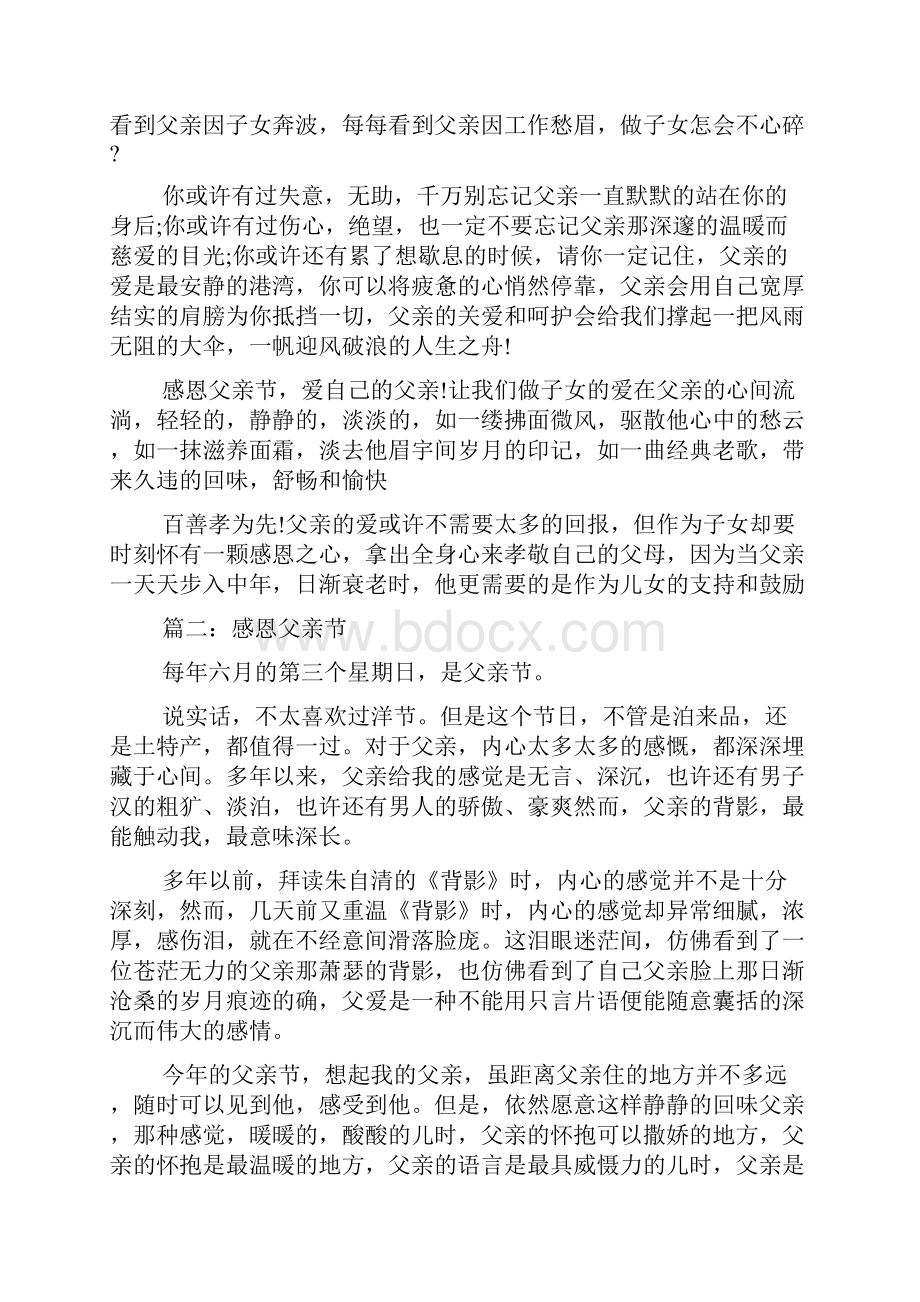 爸爸作文之作文爸爸的心意.docx_第2页