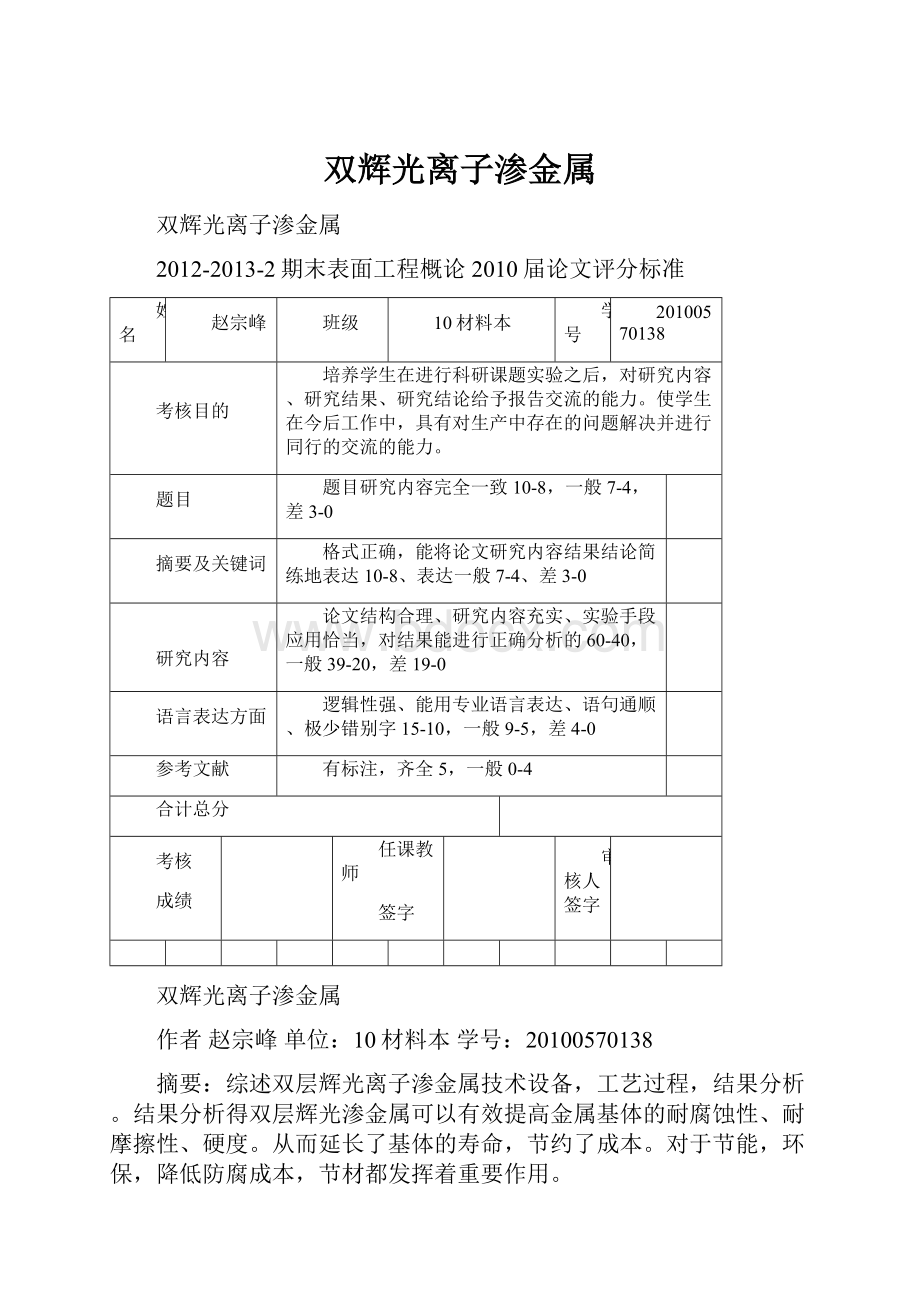 双辉光离子渗金属.docx_第1页