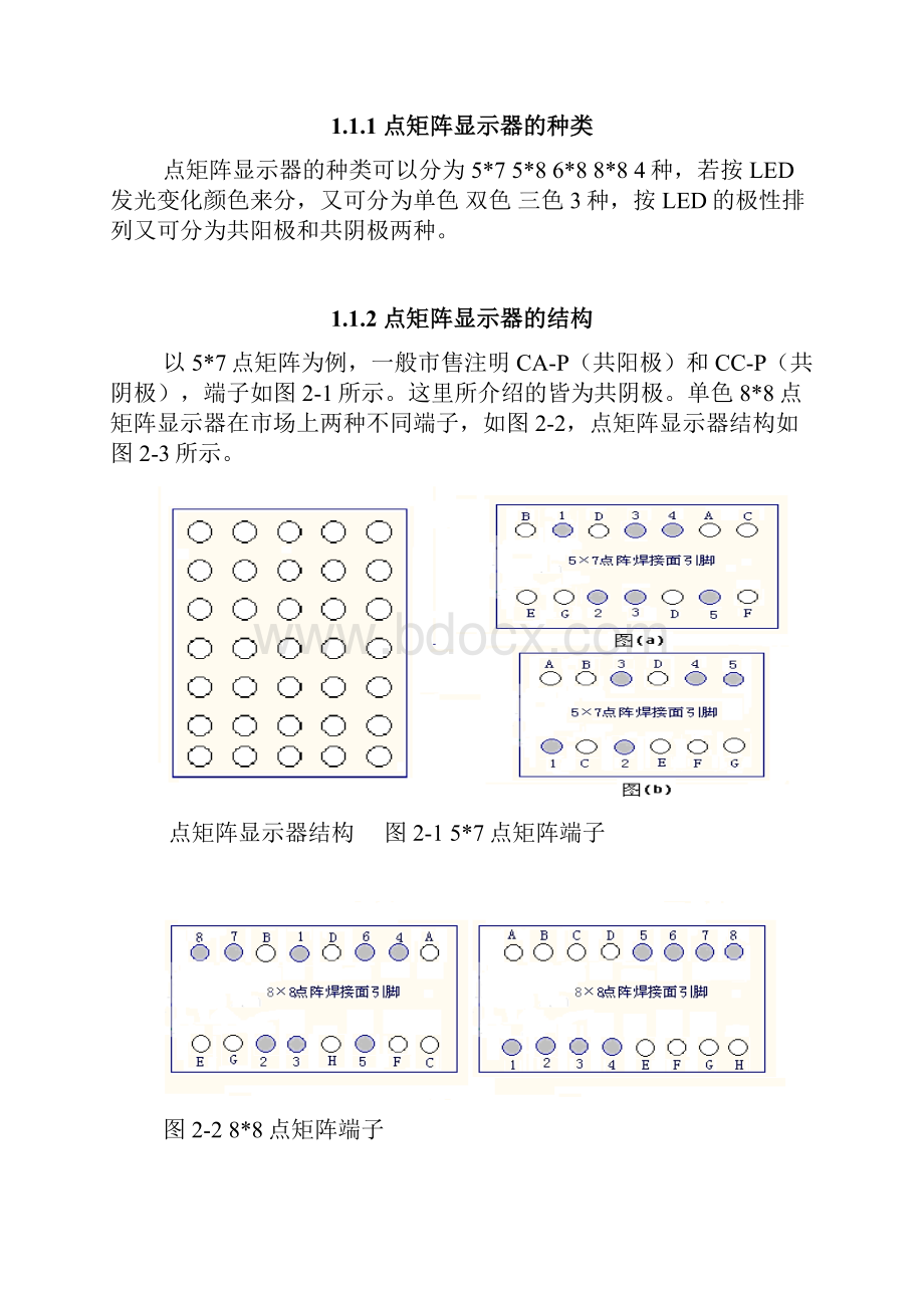 单片机控制LED点阵显示屏设计 精品.docx_第2页