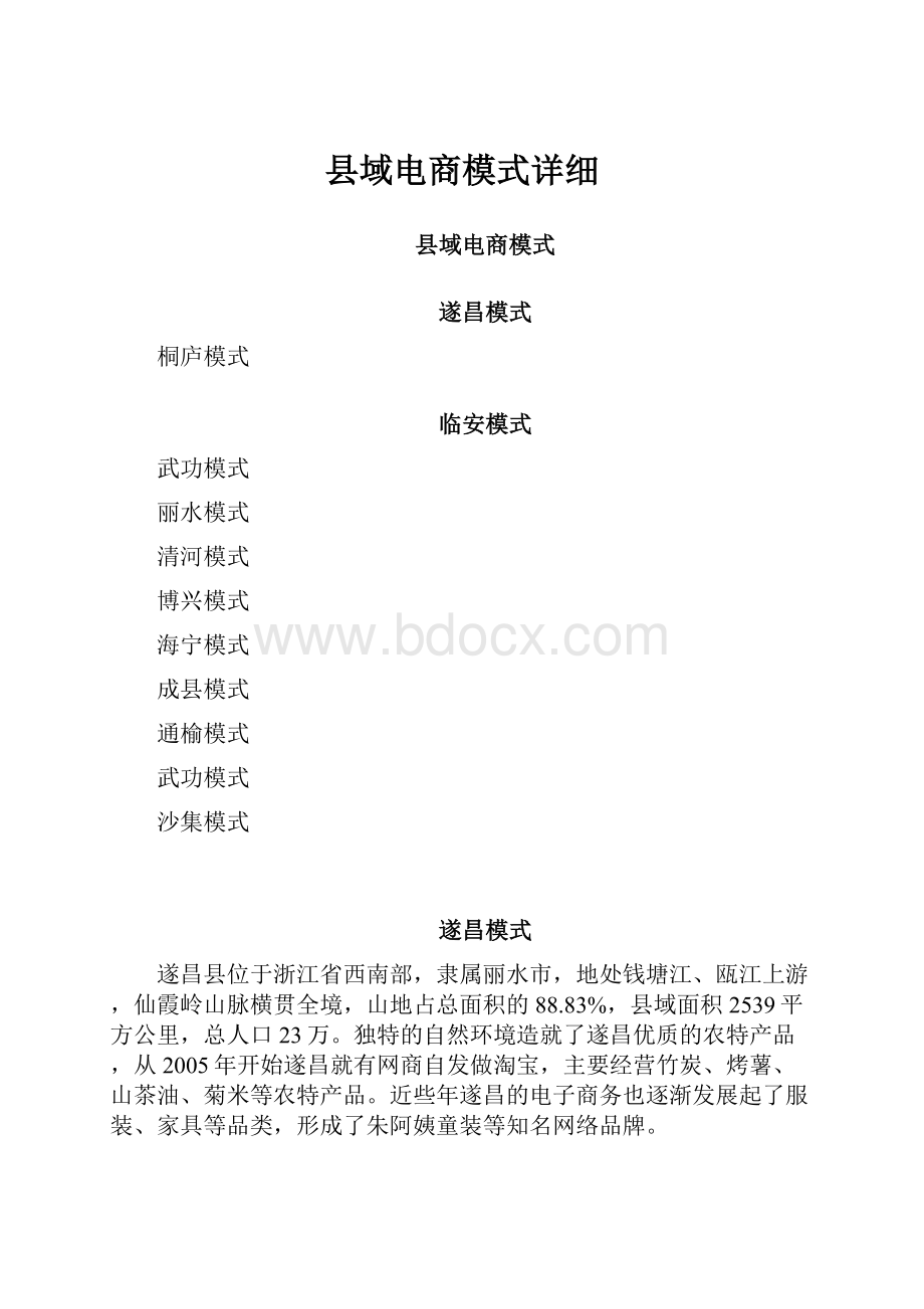 县域电商模式详细.docx