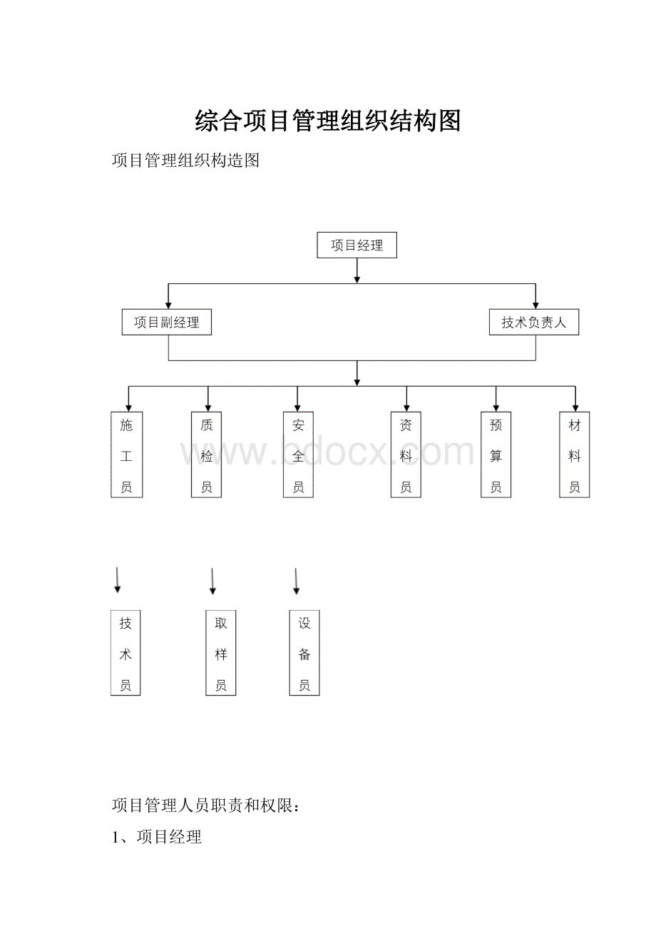 综合项目管理组织结构图.docx_第1页