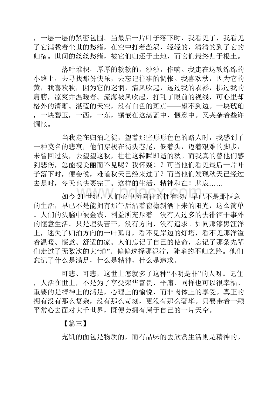 关于精神追求的议论文高中范文.docx_第3页