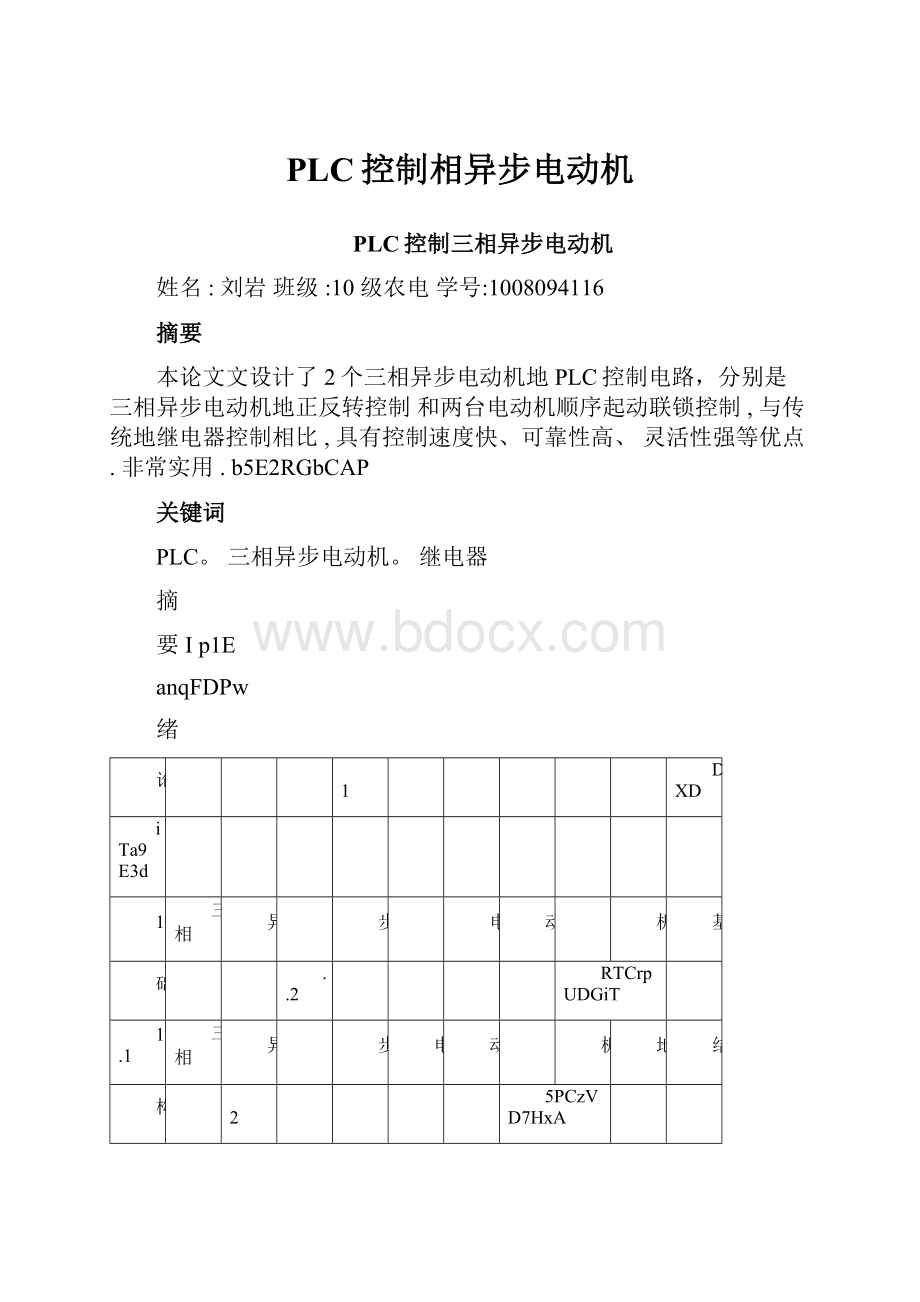 PLC控制相异步电动机.docx_第1页