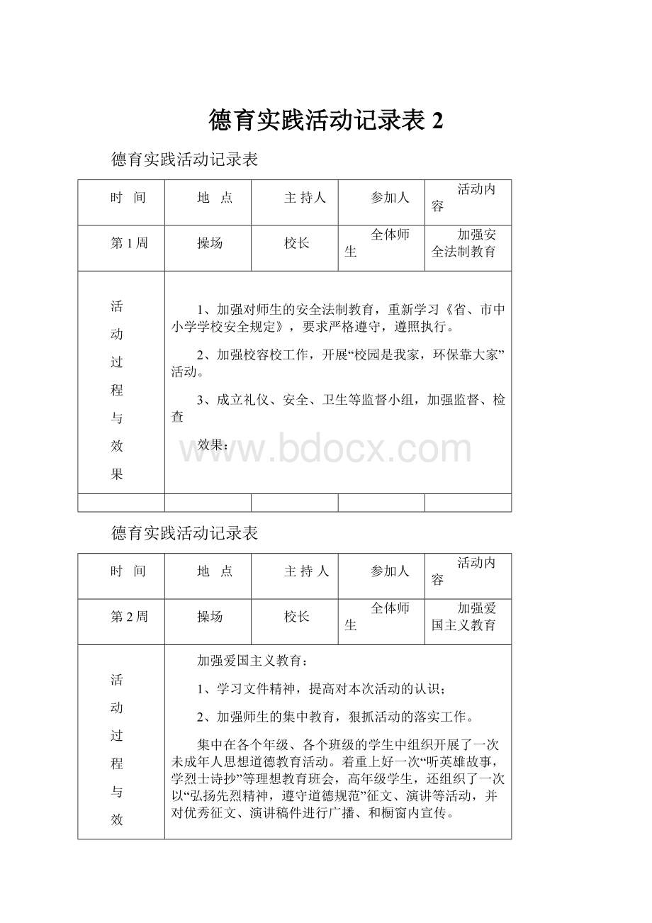 德育实践活动记录表2.docx