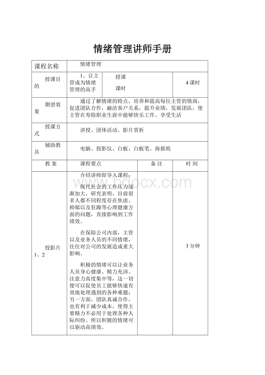 情绪管理讲师手册.docx