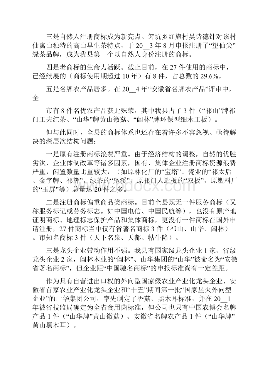 县商标品牌专题调研报告调研报告完整篇.docx_第2页