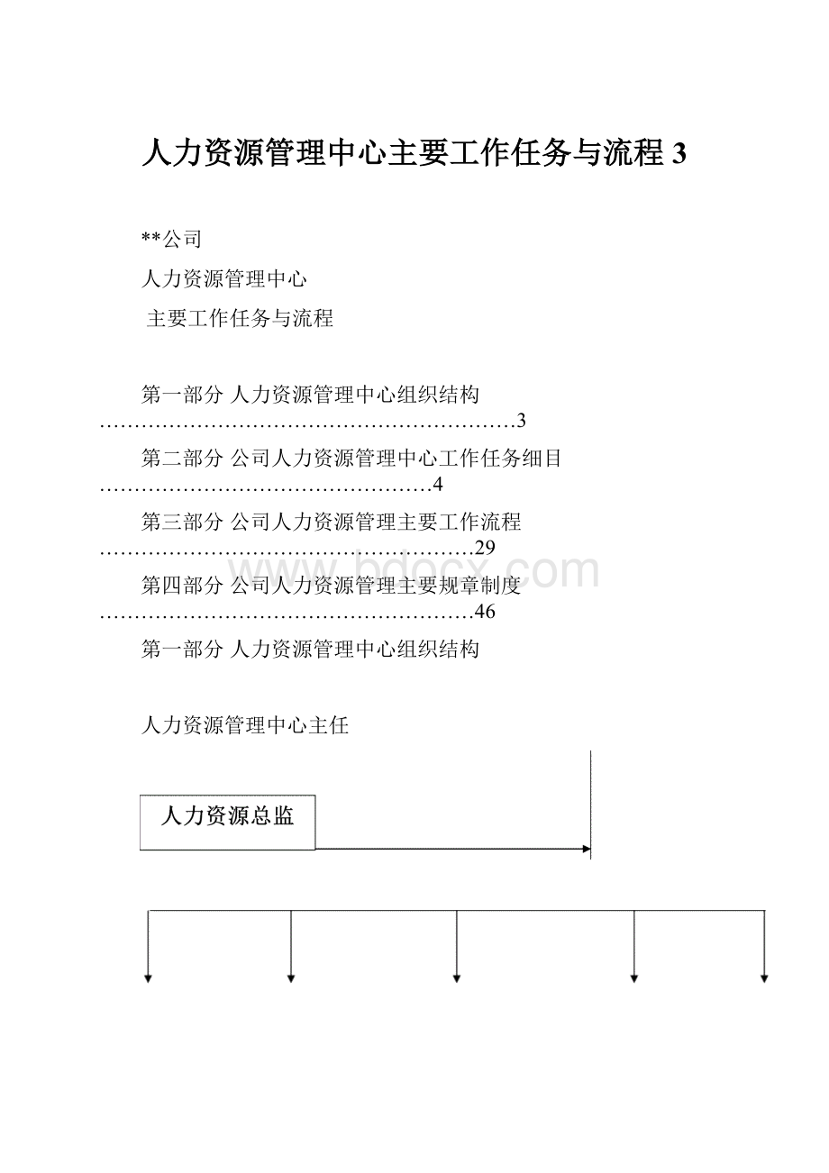 人力资源管理中心主要工作任务与流程3.docx