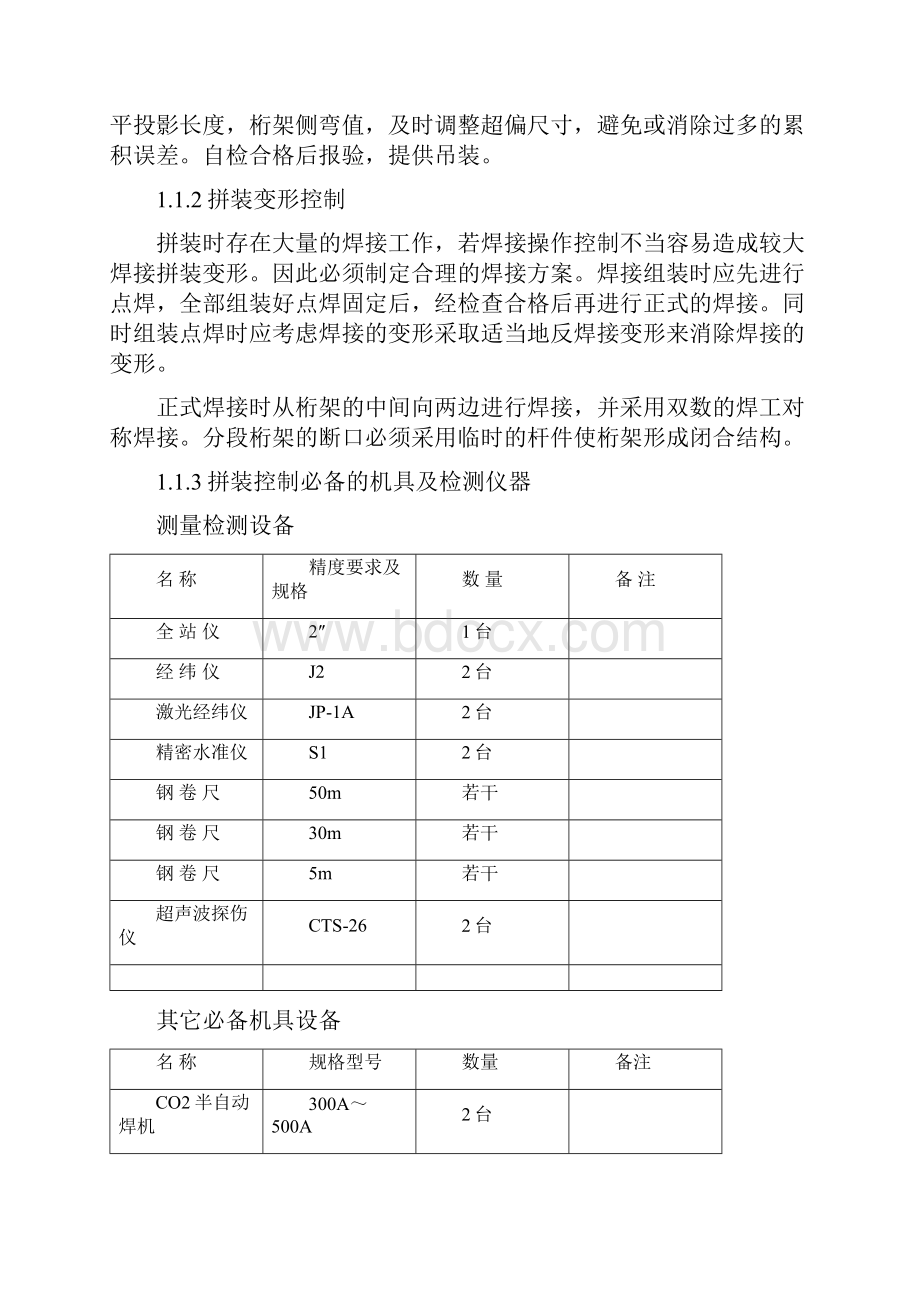 桁架现场安装施工方法及技术措施.docx_第3页