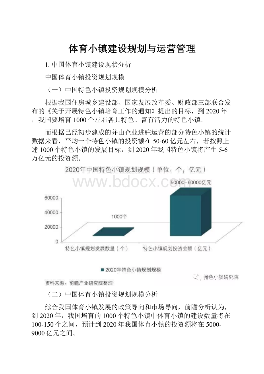 体育小镇建设规划与运营管理.docx