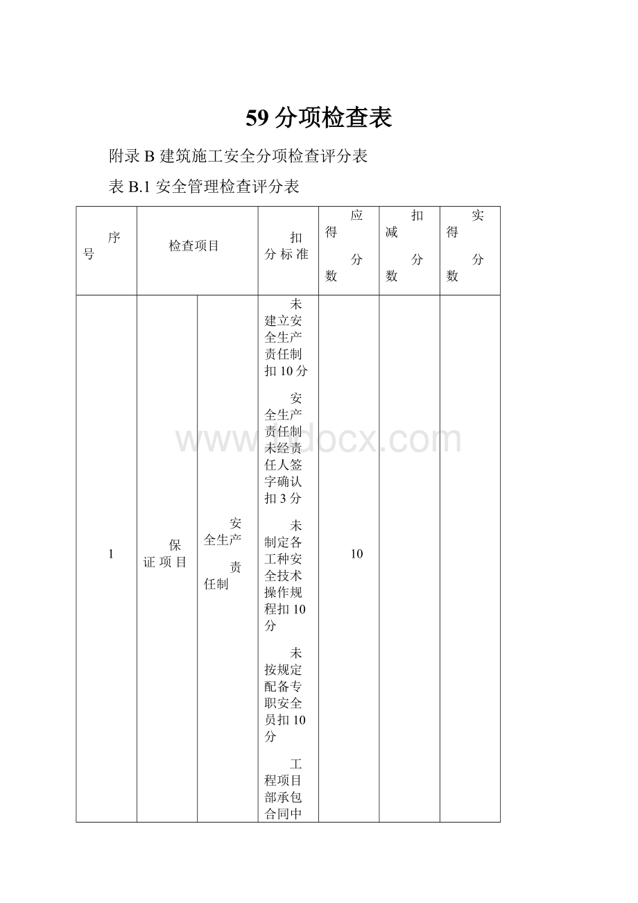 59分项检查表.docx_第1页