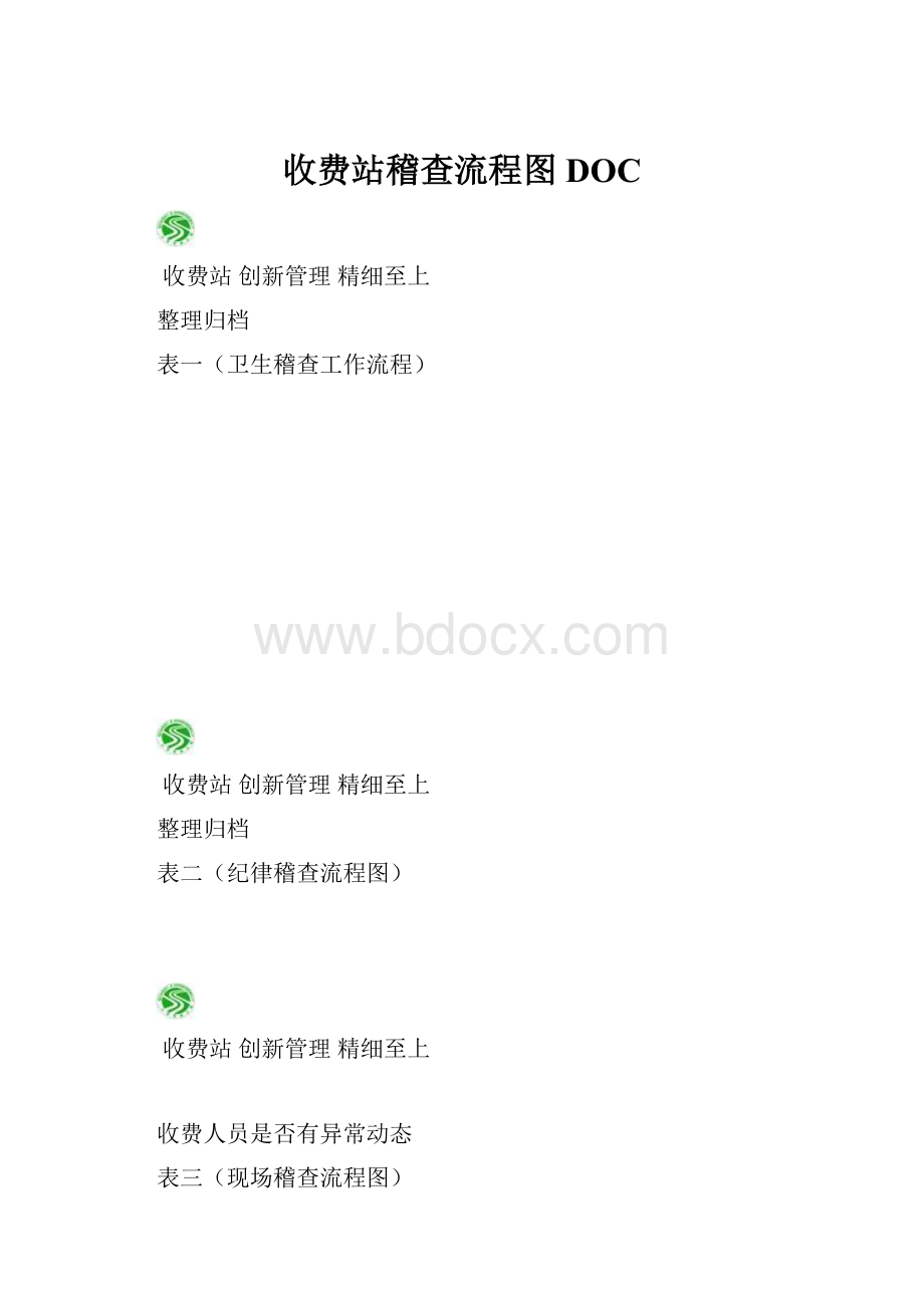 收费站稽查流程图DOC.docx