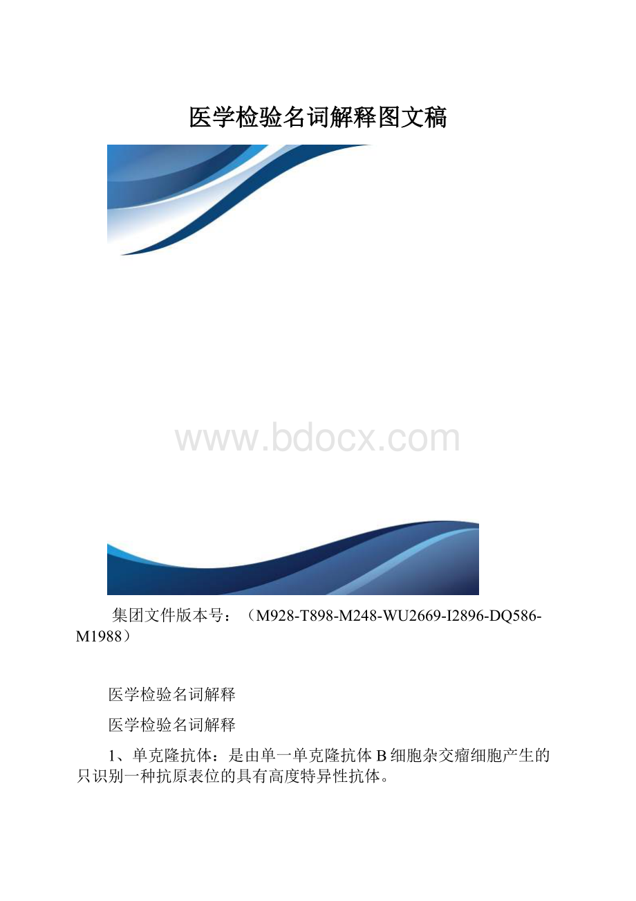 医学检验名词解释图文稿.docx