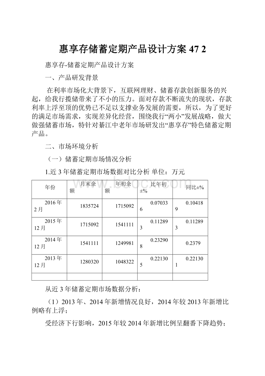 惠享存储蓄定期产品设计方案47 2.docx