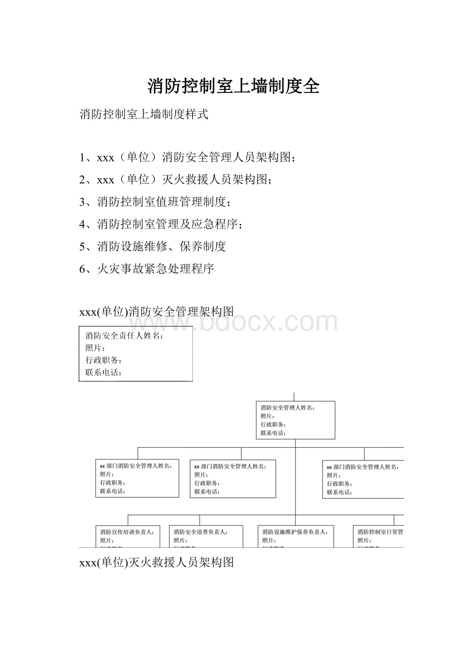 消防控制室上墙制度全.docx