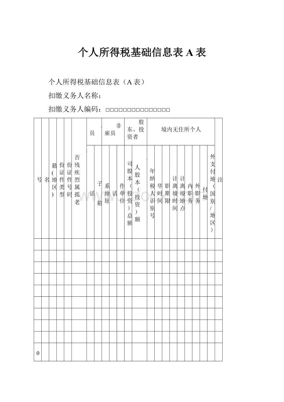 个人所得税基础信息表A表.docx_第1页