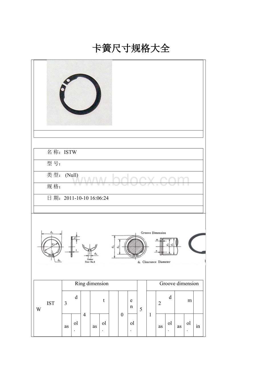 卡簧尺寸规格大全.docx